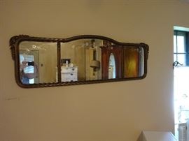 antique buffet mirror