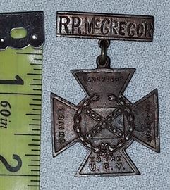 U.C.V. Medal - R.R. McGregor - Covington,TN
