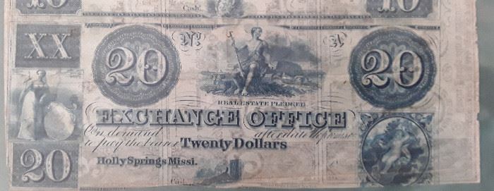 Holly Springs Miss. $20.00 Note
