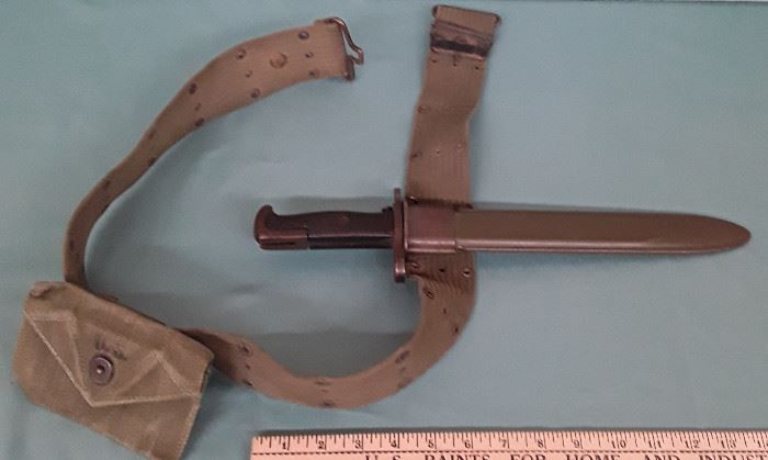 Military Bayonet & Belt