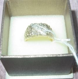 Gold & Diamond Mans Ring