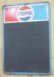 Metal Pepsi Chalkboard Sign