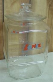 Large Glass Lance Snack Jar