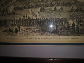 Framed Print Battle of Murfreesboro, Tn. 1863