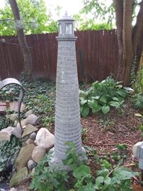 Lighthouse yard art