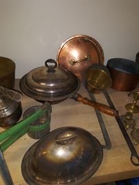 Copper and Silver Pots