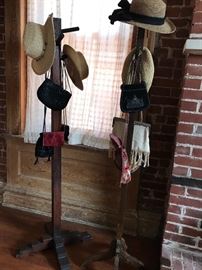 Antique Wood Coat Rack