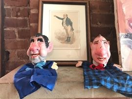 Richard Nixon & Spiro Agnew
Paper Mache puppets