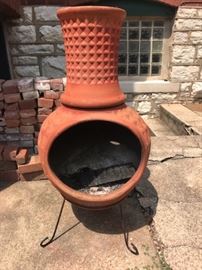 Clay Chiminea