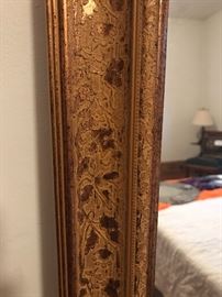 Gorgeous gold trim mirror