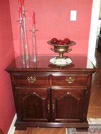 VINTAGE KINCAID SILVER CHEST /CABINET WITH DRAWER