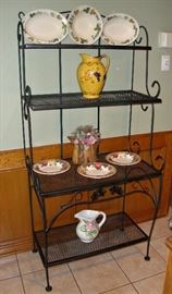 BLACK IRON BAKERS RACK