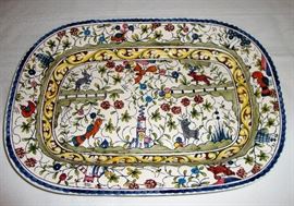 NAZARI PORTUGAL HAND PAINTED "WILLIAMS SONOMA" SERVING PLATTER