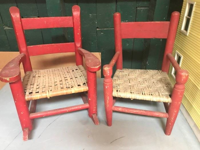 Vintage Doll Chairs