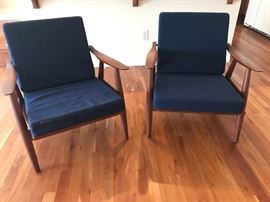 Hans Wegner GETAMA Teak Easy Chairs