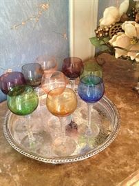 Some of the lovely colored glassware