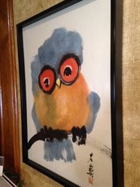 Watercolor owl