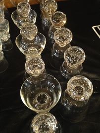 "Bubbles in glass" barware