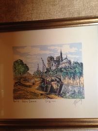 Paris - Notre Dame - by artist M Haranz