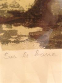 Sur le banc ("On the Bench") by M. Haranz