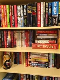 Some of the many books; Russian stack dolls
