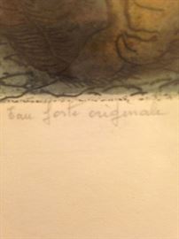Eau Forte originale