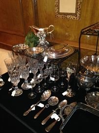 Other silver plate and crystal selections