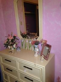 Matching mirror and dresser
