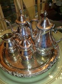Silver plate tea/coffee set