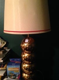 Large brass lamp