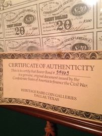Authenticity from the Heritage Rare Coin Galleries - Dallas TX