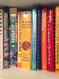 Variety of cookbooks