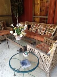 Sofa has 2 matching chairs