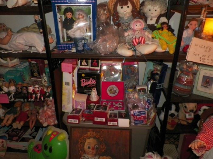 A few Barbie dolls, Barbie Hallmark, McDonald's Barbies and other miscellaneous Barbie items
