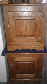 Several pieces of Amish Made, great quality end tables, chests, more