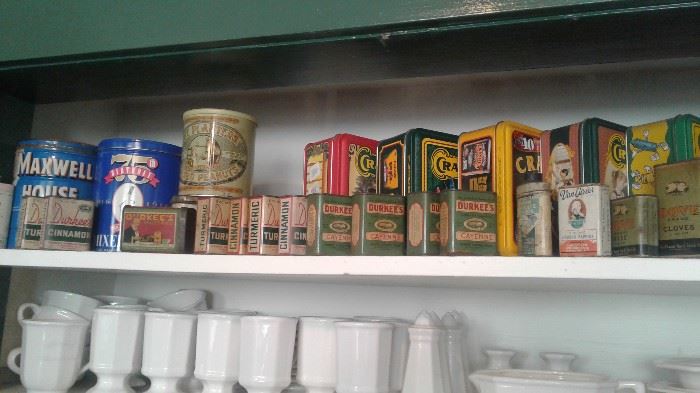 early spice and other tins