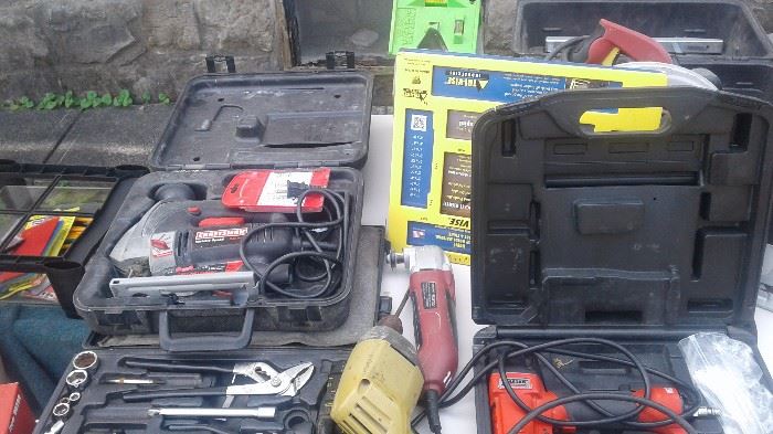 still more power tools and workbench equipment