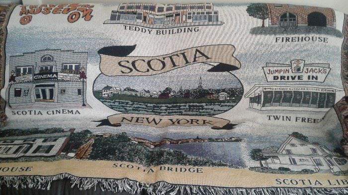 Terrific SCOTIA NY throw,  This is an 88 inch couch-so large and great quality.