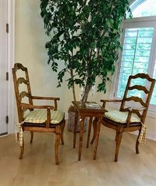 6 Individual  Ladder Back Chairs