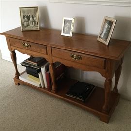 $50 Oak console table with drawers