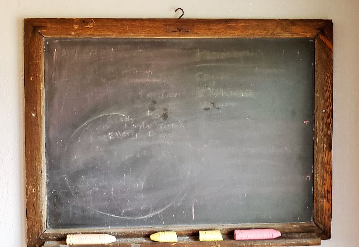 1800's slate chalkboard