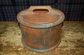 Elegant, decorative, antique wood cake/doughnut box