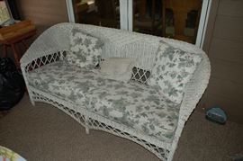 Wicker love seat
