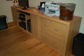 Lateral file and office storage cabinet