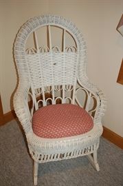 Wicker rocker