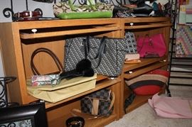 Designer purses including Fendi, Coach...