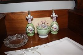 Sweet antique dresser set