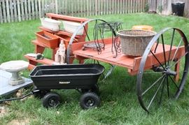 Antique wagon wheels