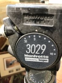 Manfrotto Tripod and 3-way pan tilt head maker's mark