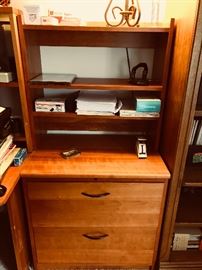 Filing cabinet with shelving
